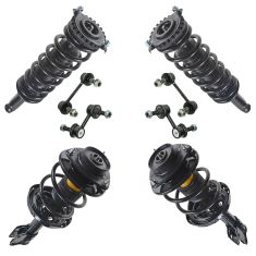 05-09 Subaru Outback Front & Rear Strut & Spring Assembly w/ Links Kit 8pc