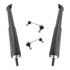 03-14 Volvo XC90 (exc Air Susp) Rear Shock Absorber w/ Links Kit 4pc