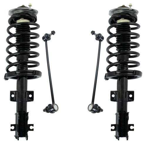 01-02 Volvo V70; 03-07 XC70 Front Strut & Spring Assembly w/ Links Kit 4pc