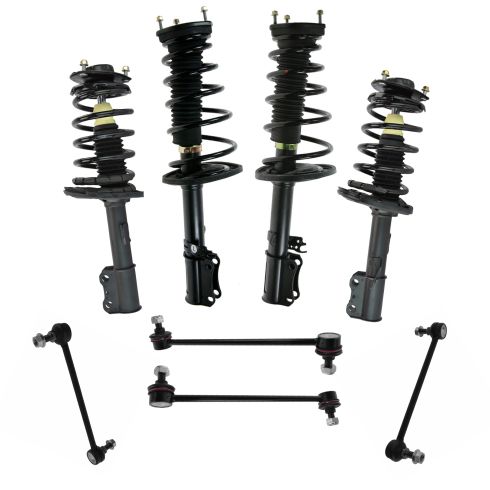 04-06 ES330, Camry V6 Front & Rear Strut & Spring Assy w/ Links Kit 8pc