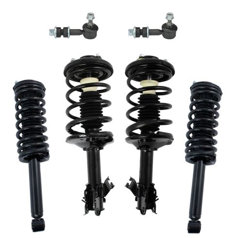 95-99 Maxima; 96-99 I30 Front & Rear Strut & Spring Assembly w/ Links Kit 6pc