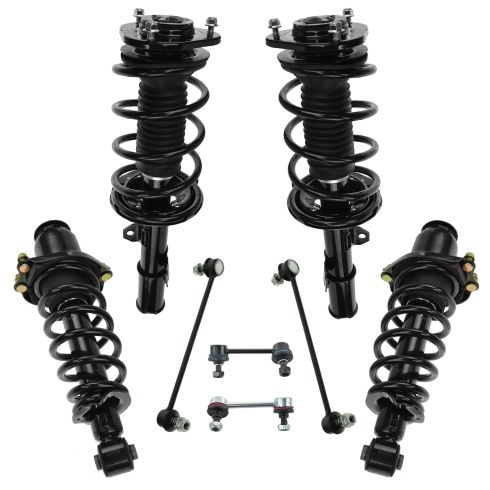 05-10 Scion tC Front Rear Complete Strut & Spring Assembly w Links Kit 8pc