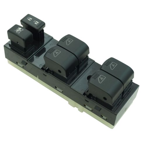 11-12 G25; 07-08 G35; 09-13 G37; 15 Q40 4DR (w/Memory) Master Power Window & Door Lock Switch LF