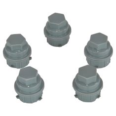 99-06 Buick; 97-08 Chevy; 01-10 Pontiac; 00-02 Saturn (M24-2.0 x 32.5mm) Gray Lug Nut Cap (Box of 5)