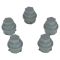 99-06 Buick; 97-08 Chevy; 01-10 Pontiac; 00-02 Saturn (M24-2.0 x 32.5mm) Gray Lug Nut Cap (Box of 5)