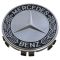 90-14 MB C CL CLA CLS E G ML GL GLK S SL SLK Class Black Laurel Wreath w/Star Wheel Center Cap (MB)