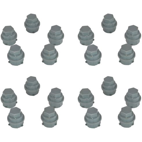 99-06 Buick; 97-08 Chevy; 01-10 Pontiac; 00-02 Saturn (M24-2.0 x 32.5mm) Gry Lug Nut Cap (Box of 20)
