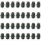 00 Escalade; 99-14 Chevy, GMC FS PU, SUV, Astrovan (M27-2.0 x 22mm) Black Lug Nut Cap (Set of 32)