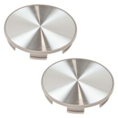 95-12 Honda Multifit (w/17, 18, 19 Inch Alum Whl) Brushed Alum Center Cap (Dorman) Pair