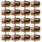 95-05 Frd; 95-97 Mzda; 97-01 Merc Mltift (1/2-20 x 1.25 in - 3/4 hex) Yellw Zinc Whl Nut Set of 20