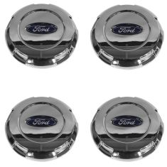 03-14 Expedition; 04-08 F150 New Body (17 Inch Alum Whl) Ford Logo Chrome Center Cap Set (Ford)