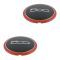 12-14 Fiat 500, 500C (exc Abarth) (15, 16 In Alloy Whl) 500 Logoed Red Line Center Cap Pair(Fiat)