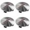 07-15 GMC Acadia (18, 19, 20 x 7 1/2 In Al Whl - RPO PZ3, QT5, RZA) ~GMC~ Logo Center Cap Set (GM)
