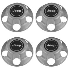 94-01 Chrkee; 91-95, 97-01 Wrangler; 94-96 Gr Cher w/Steel Wheel Center Hub Cap Set (Mopar)