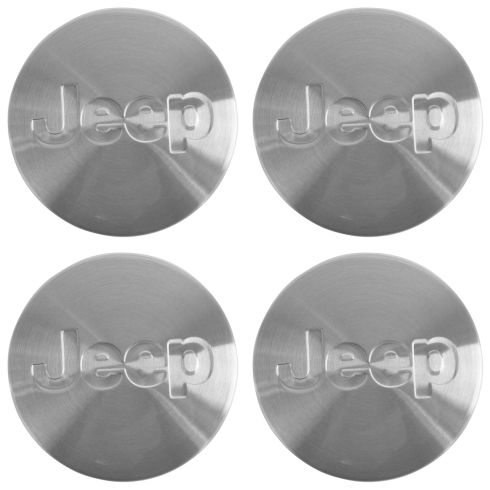05-10 Comdr, Gr Cher; 07-10 Cmps; 08-12 Lbrty (w/ 17, 18 Al Whl) Jeep Lgd Cntr Cap Set of 4 (MP)