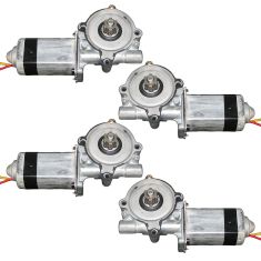 1990-07 Crown Vic Grand Marquis Linc Towncar Window Motor Set 4