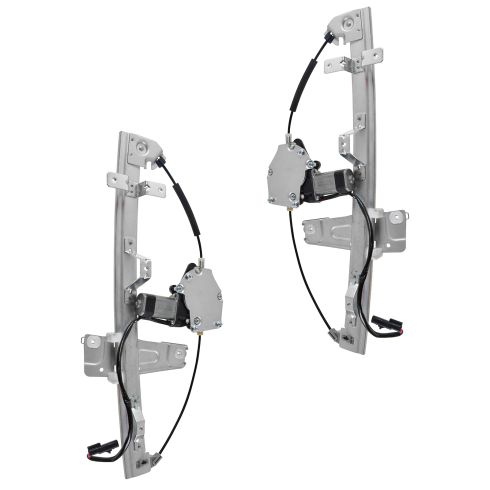 01-04 Grand Cherokee Front Door Window Regulator w/Motor Pair