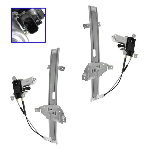 97-05 Century; 97-04 Regal; 98-02 Intrigue Pwr Wdw Reg w/ Motor Front PAIR