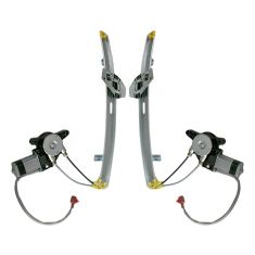 90-93 Accord Pwr Window Reg w/Mtr Rear Pair - HQ