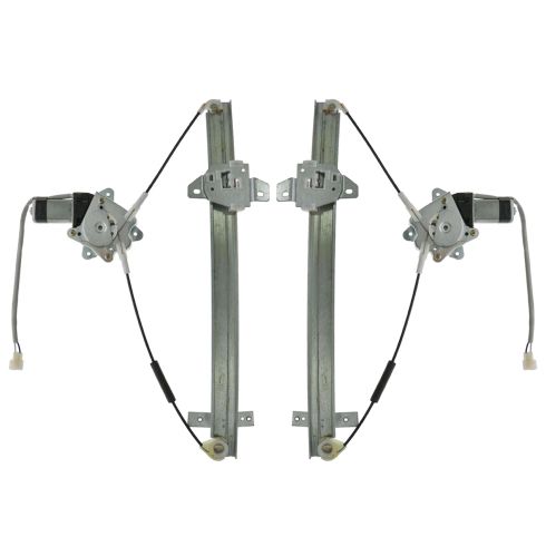 91-98 Suzuki Sidekick 4dr Power Window Regulator w/Mtr Front Pair