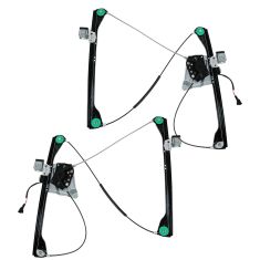 02-07 Buick Rendezvous; 01-05 Pontiac Aztek Wnd Reg w/Motor Front PAIR