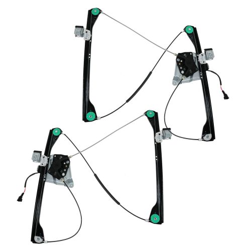 02-07 Buick Rendezvous; 01-05 Pontiac Aztek Wnd Reg w/Motor Front PAIR