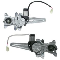 02-06 Toyota Camry Power Window Regulator w/Motor Rear Pair