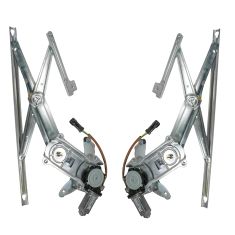 97-04 Dakota Std Cab 00-04 Club Cab Pwr Wdw Reg w/Mtr PAIR