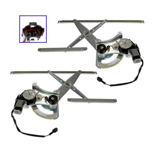 04-10 Chevy Aveo; Suzuki Swift; Pontiac Wave Hbk Pwr Wdw Reg w/Motor PAIR