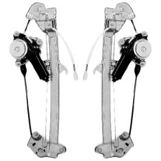 92-95 Mazda 929 Pwr Window Reg w/Mtr PAIR