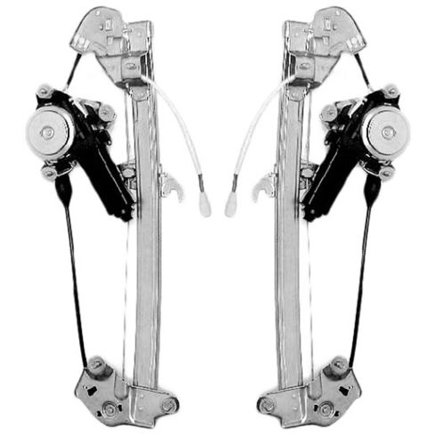 92-95 Mazda 929 Pwr Window Reg w/Mtr PAIR