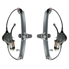 98-09 Lincoln Town Car Window Power Window Reg w/Motor PAIR