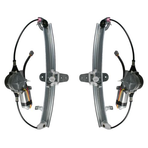98-09 Lincoln Town Car Window Power Window Reg w/Motor PAIR