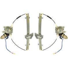 1997-02 Mitsubishi Mirage 2dr Power Window Regulator With Motor PAIR