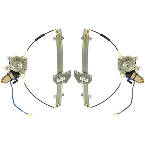 1997-02 Mitsubishi Mirage 2dr Power Window Regulator With Motor PAIR