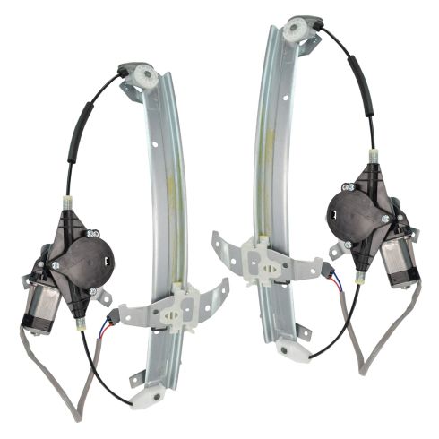 94-97 Lincoln Town Car Window Power Window Reg w/Motor PAIR