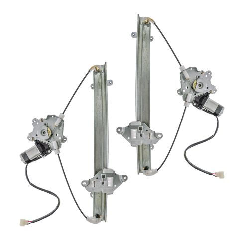 02-03 (thru 10/1/02)  Mitsubishi Lancer (exc Evo) Front Door Power Window Regulator w/Motor PAIR