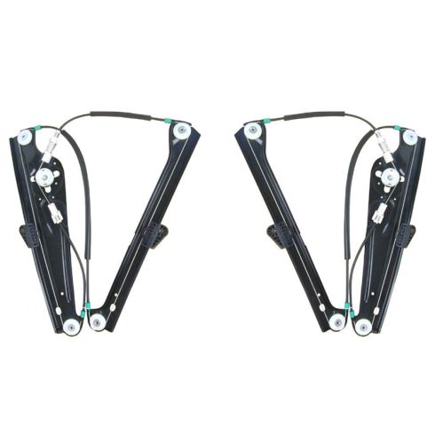 02-08 BMW 7 Series Power Window Regulator w/o Motor PAIR