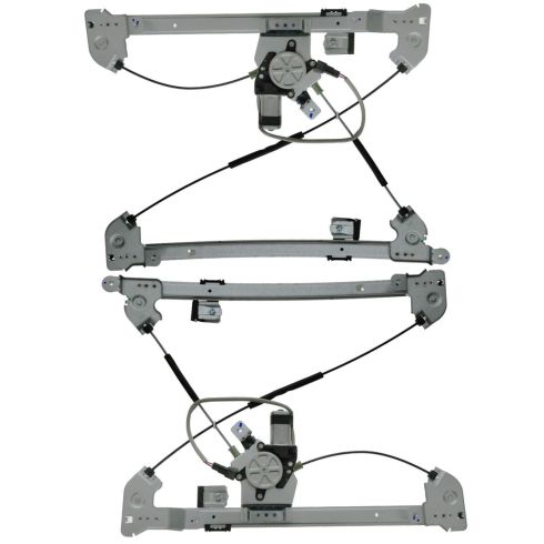 04-08 Ford F150 Reg & Crew Cab Power Window Regulator w/Motor PAIR
