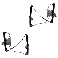 96-02 Audi A4; 00-02 S4 Power Window Regulator w/o Motor Front PAIR