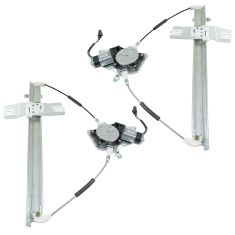 02-06 Jeep Liberty Pwr Window Regulator w/Motor PAIR