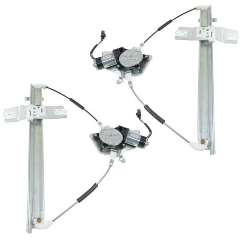 02-06 Jeep Liberty Pwr Window Regulator w/Motor PAIR