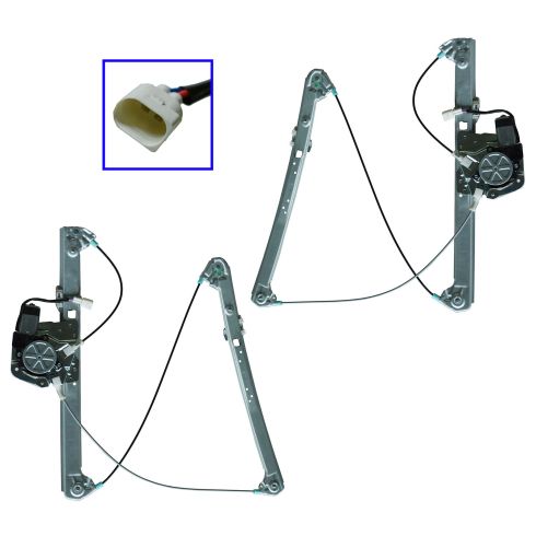 00-06 BMW X5 Power Window Regulator w/Motor PAIR