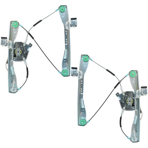 2005-10 Pontiac G6 Sedan Power Window Regulator w/Motor Front PAIR