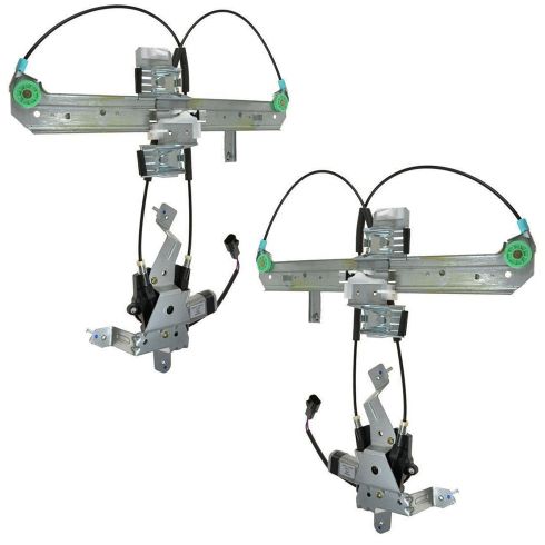 2004-02 Escalade, 2000-04 Tahoe, 2000-04 Yukon Pwr Wdw Regulator w/Motor Rear PAIR