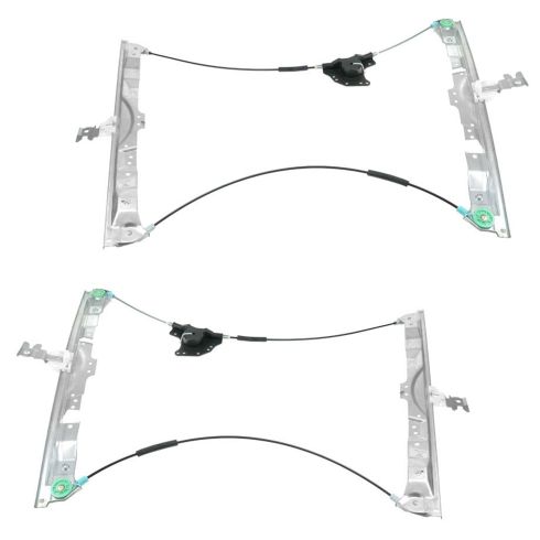 04-15 Nissan Titan; 04-15 Armada; 04-10 Infiniti QX56 Front Door Power Window Regulator w/o Mtr PAIR
