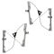 07-11 Nissan Altima, Altima Hybrid Power Window Regulator w/o Motor Front PAIR