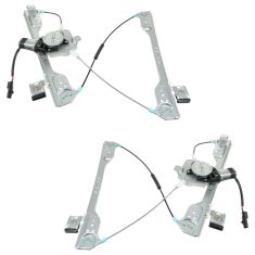 2005-10 Chrysler 300; 06-09 Charger; 05-08 Magnum w/o Anti Pinch Power Window Reg w/Motor Front PAIR