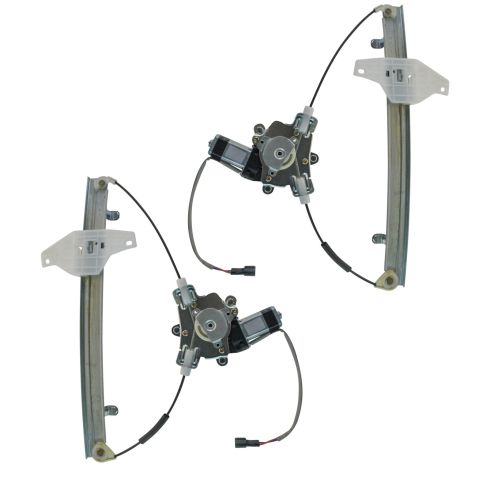 00-05 Hyundai Accent 4dr 05-06 Accent 5dr Front Door Pwr Reg w/Motor PAIR