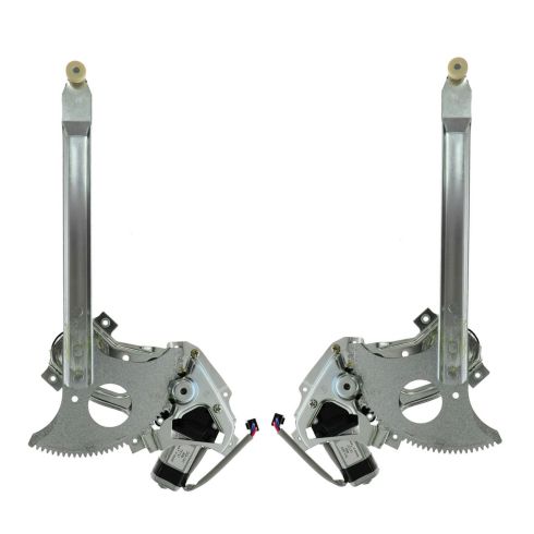 82-94 GM Mid Size Truck SUV Front Door Power Window Regulator w/Motor PAIR